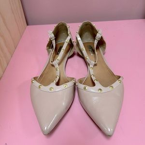 Halogen nude and pink flats